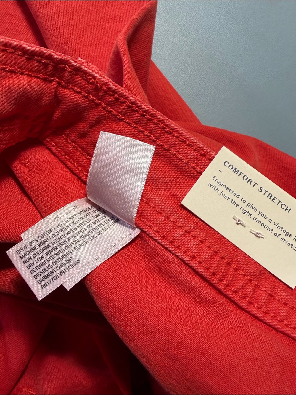 Universal Thread High Rise Sailor Wide Leg Jeans Red Womens 14 New - Picture 6 of 6